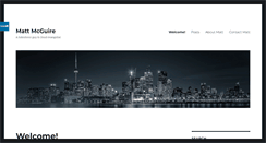 Desktop Screenshot of mattmcguire.ca
