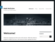 Tablet Screenshot of mattmcguire.ca